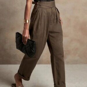 Banana Republic Heritage Explorer Pant Potting Chocolate Brown High Rise Size 6